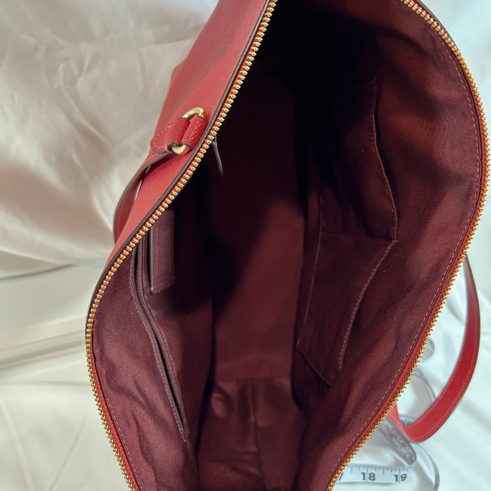 Coach Red Gallery Tote - Picture 7 of 7